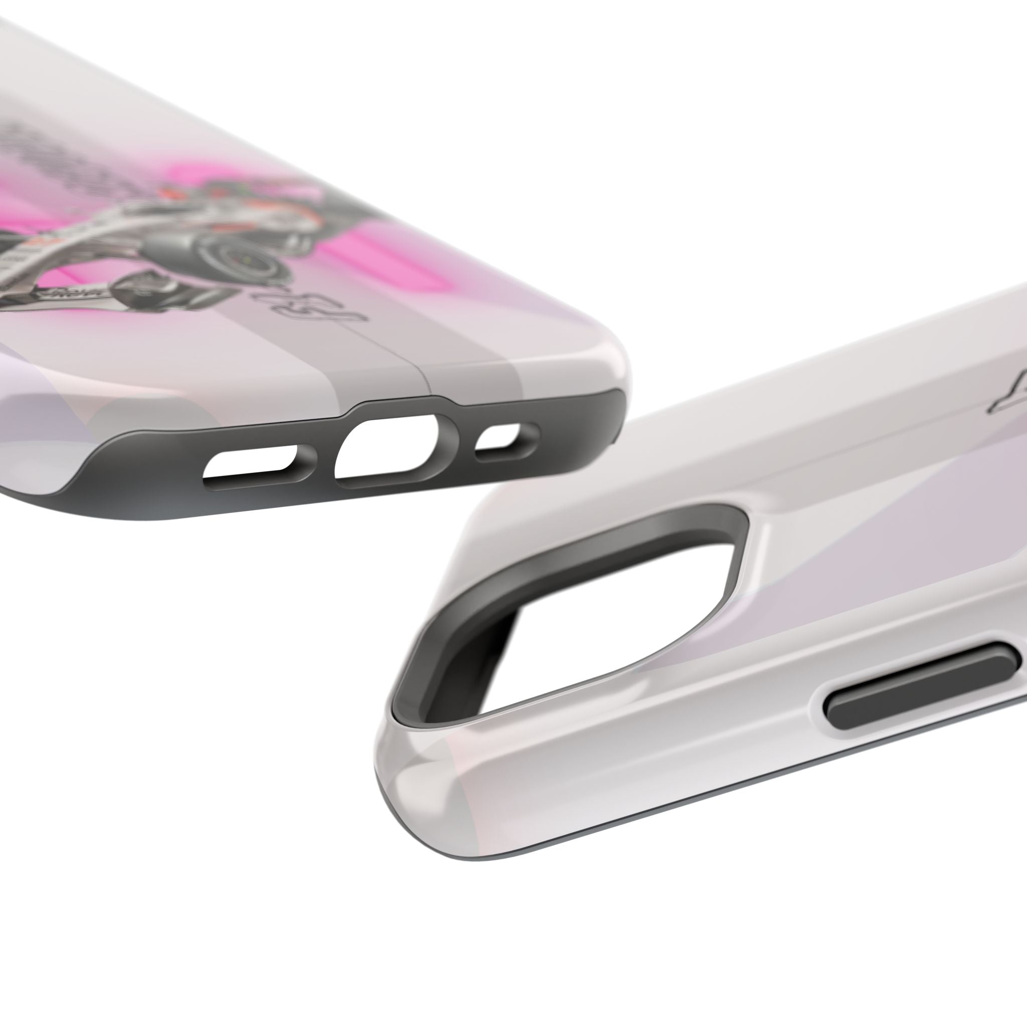 Phone Case — Pink Racing Car 'F1 Revolt' Magnetic Impact-Resistant Case
