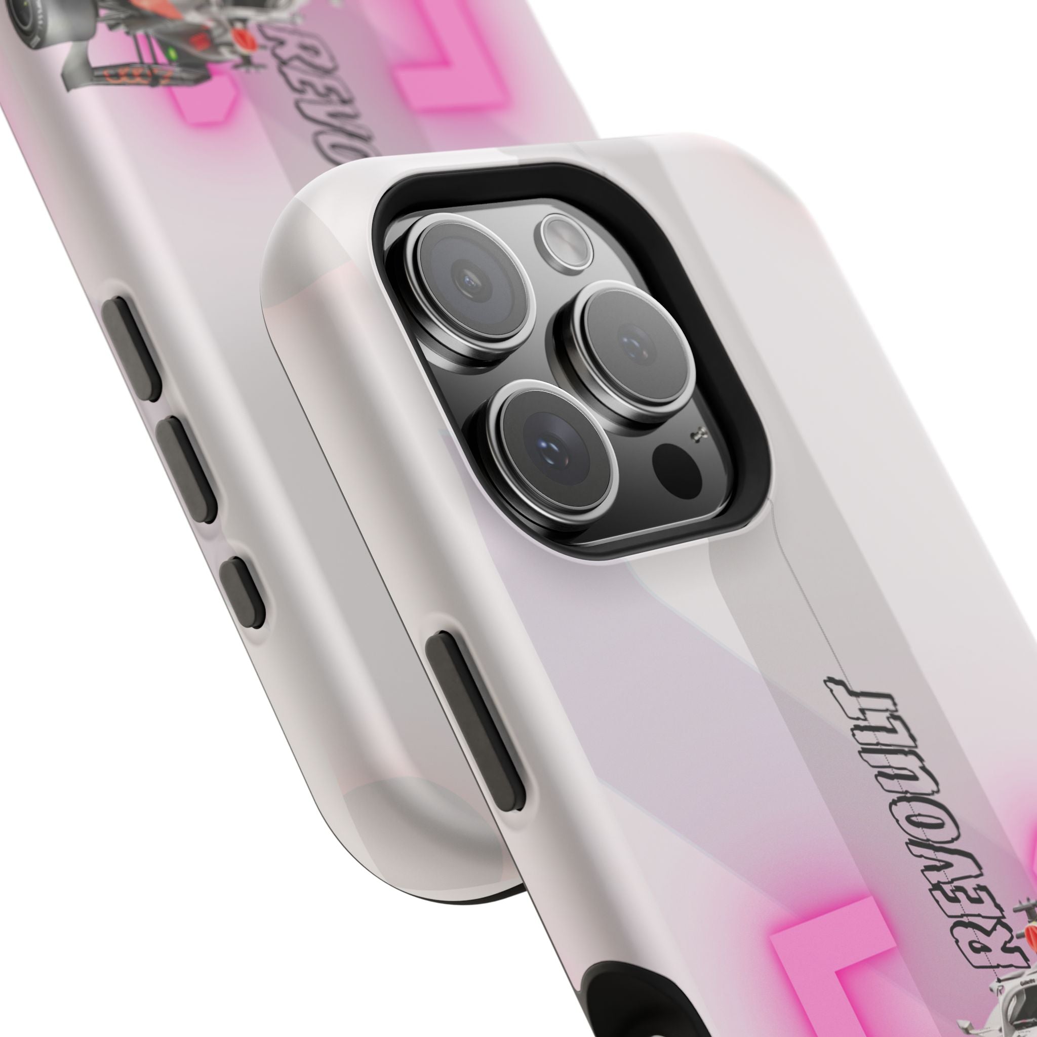 Phone Case — Pink Racing Car 'F1 Revolt' Magnetic Impact-Resistant Case