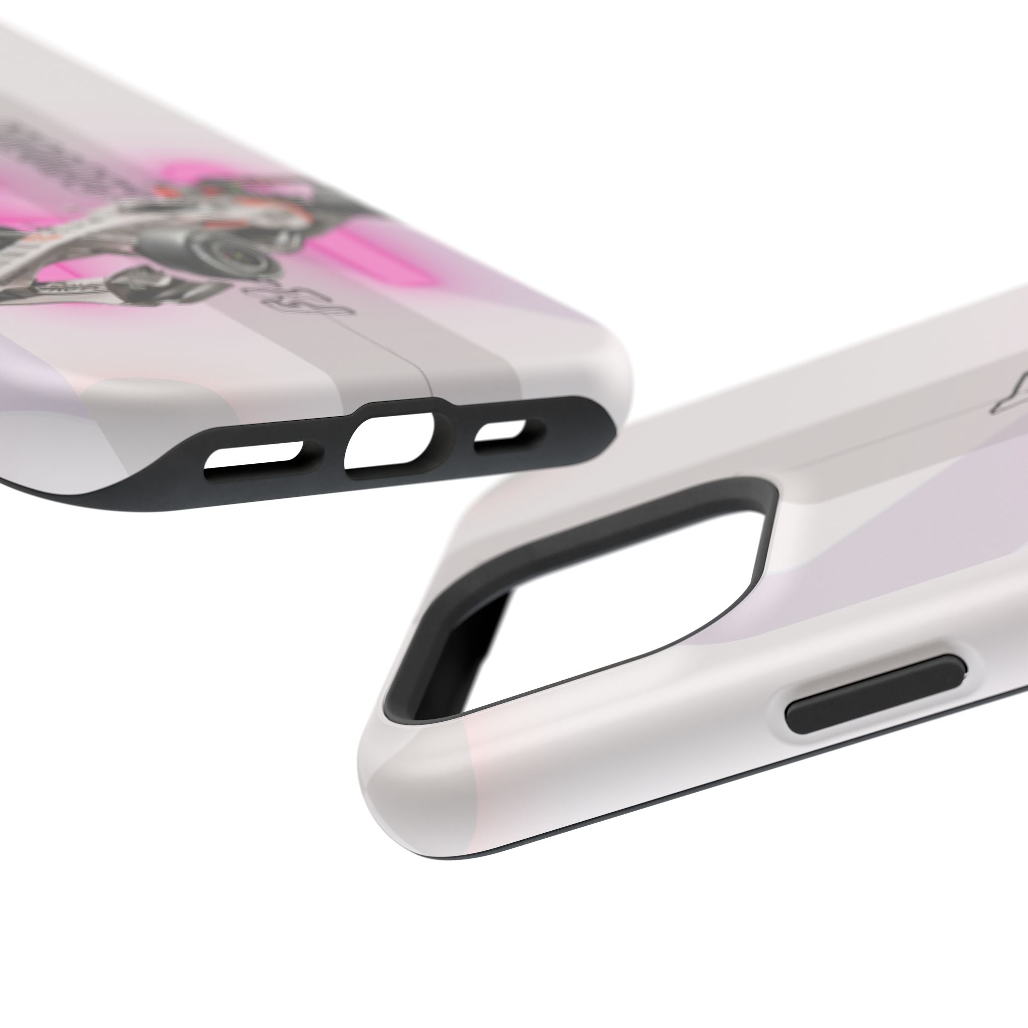 Phone Case — Pink Racing Car 'F1 Revolt' Magnetic Impact-Resistant Case