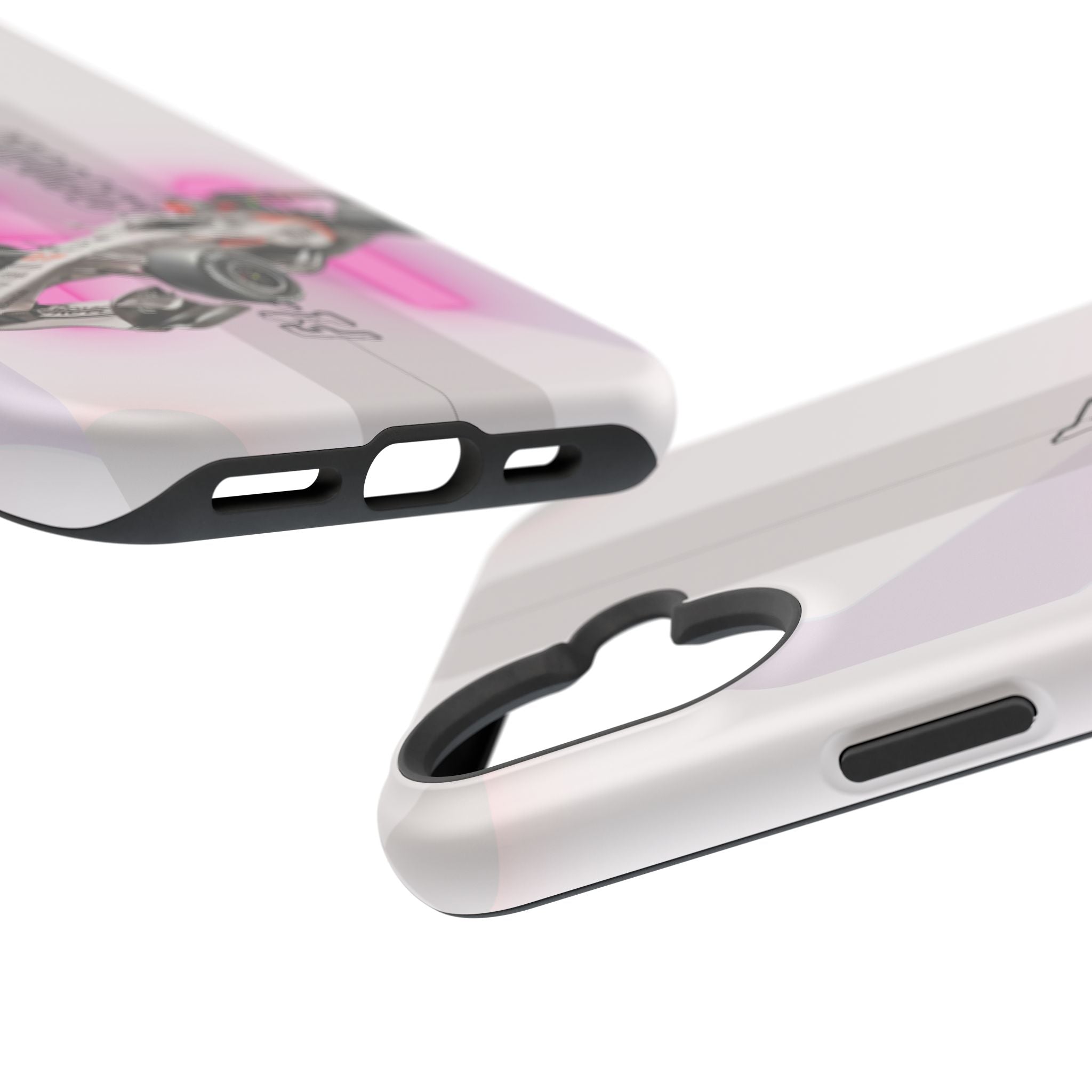 Phone Case — Pink Racing Car 'F1 Revolt' Magnetic Impact-Resistant Case