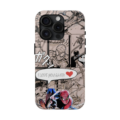 Comic Panel Tough Phone Case — "I Love You Gwen" Graphic