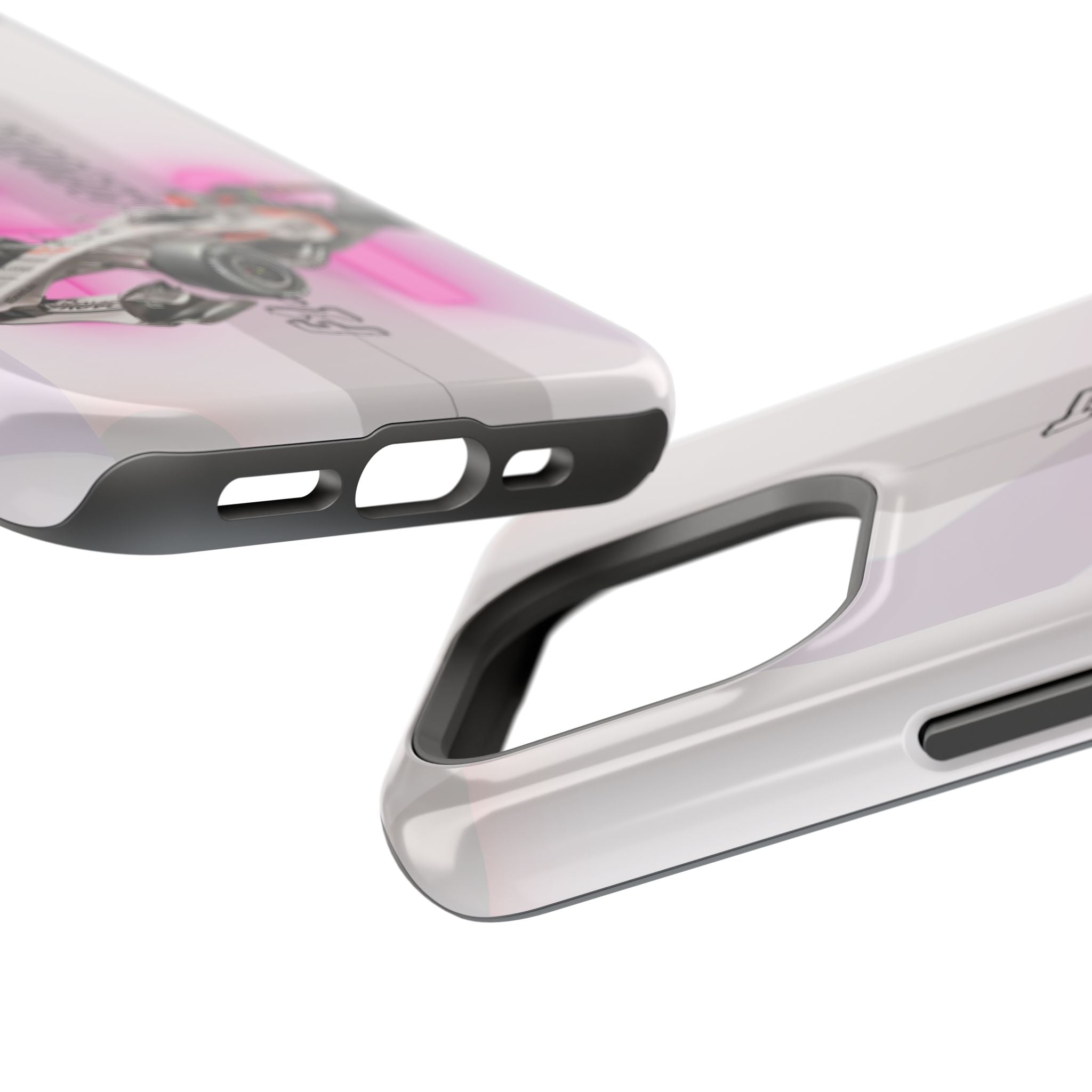 Phone Case — Pink Racing Car 'F1 Revolt' Magnetic Impact-Resistant Case