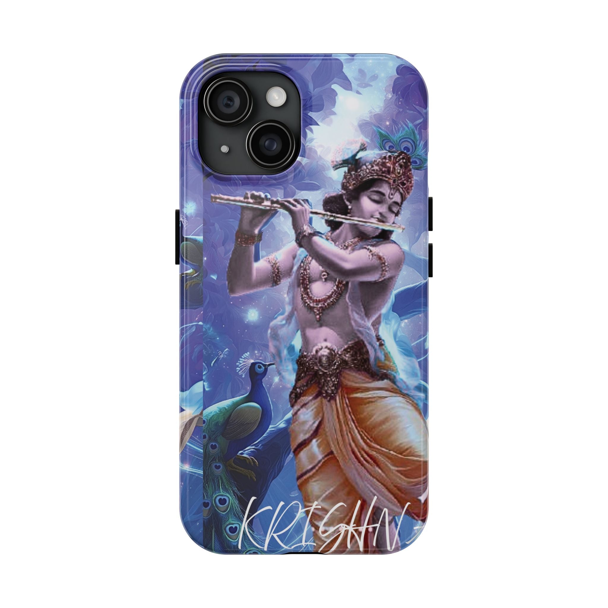 Krishna Art Tough Phone Case — Divine Flute Protector for iPhone & Android