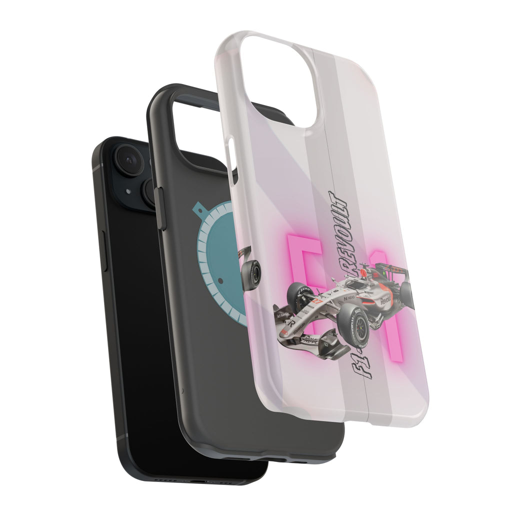 Phone Case — Pink Racing Car 'F1 Revolt' Magnetic Impact-Resistant Case