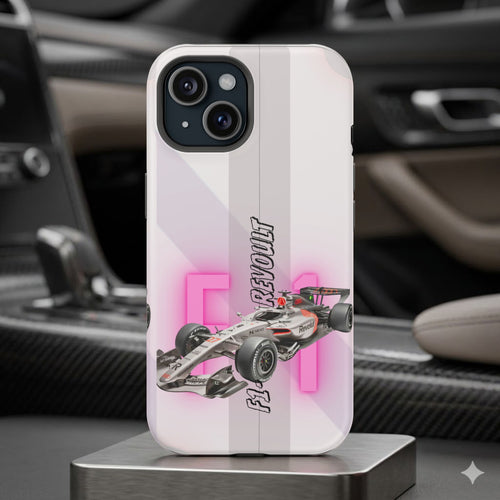 Phone Case — Pink Racing Car 'F1 Revolt' Magnetic Impact-Resistant Case