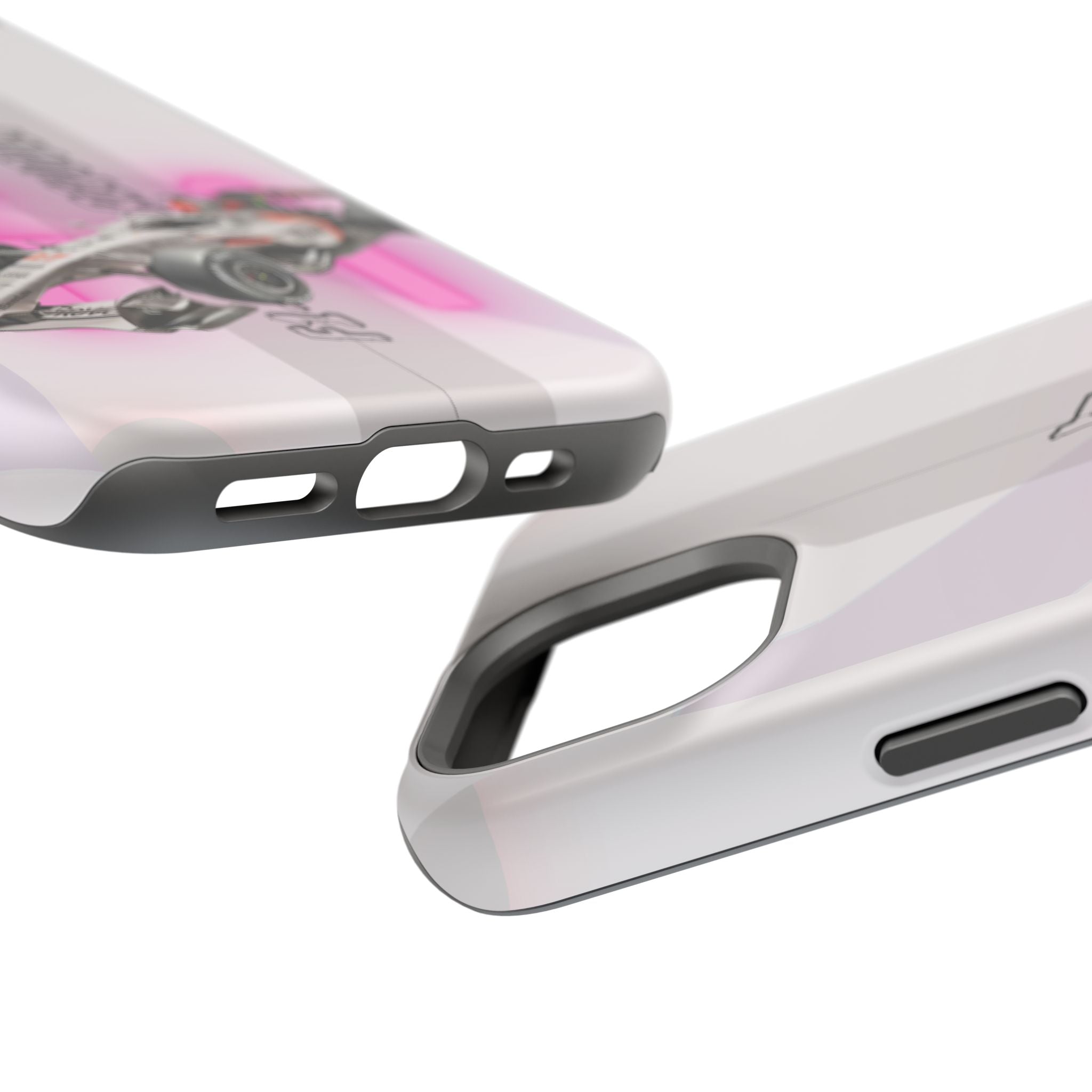 Phone Case — Pink Racing Car 'F1 Revolt' Magnetic Impact-Resistant Case