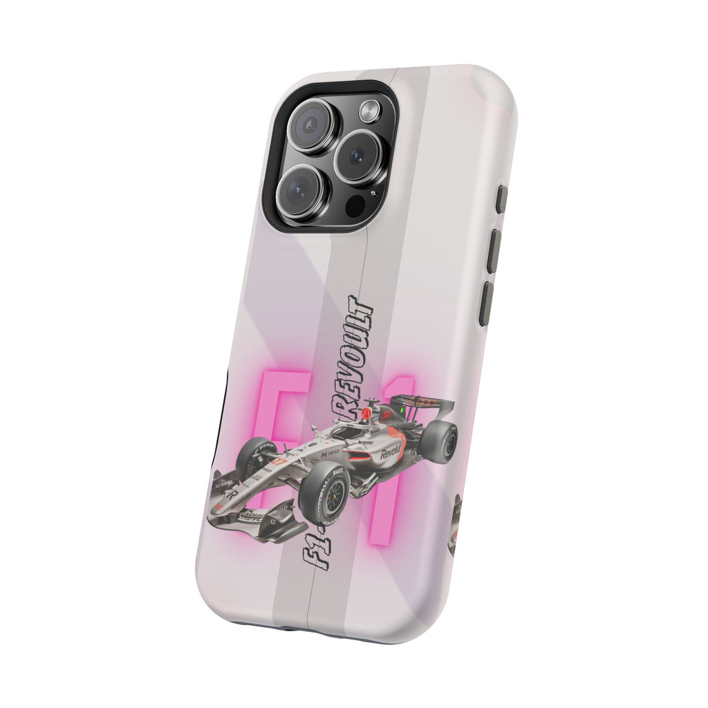 Phone Case — Pink Racing Car 'F1 Revolt' Magnetic Impact-Resistant Case