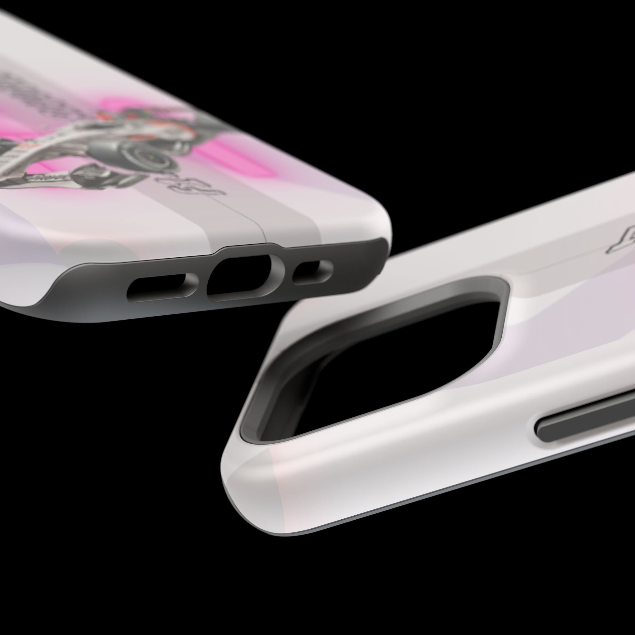 Phone Case — Pink Racing Car 'F1 Revolt' Magnetic Impact-Resistant Case