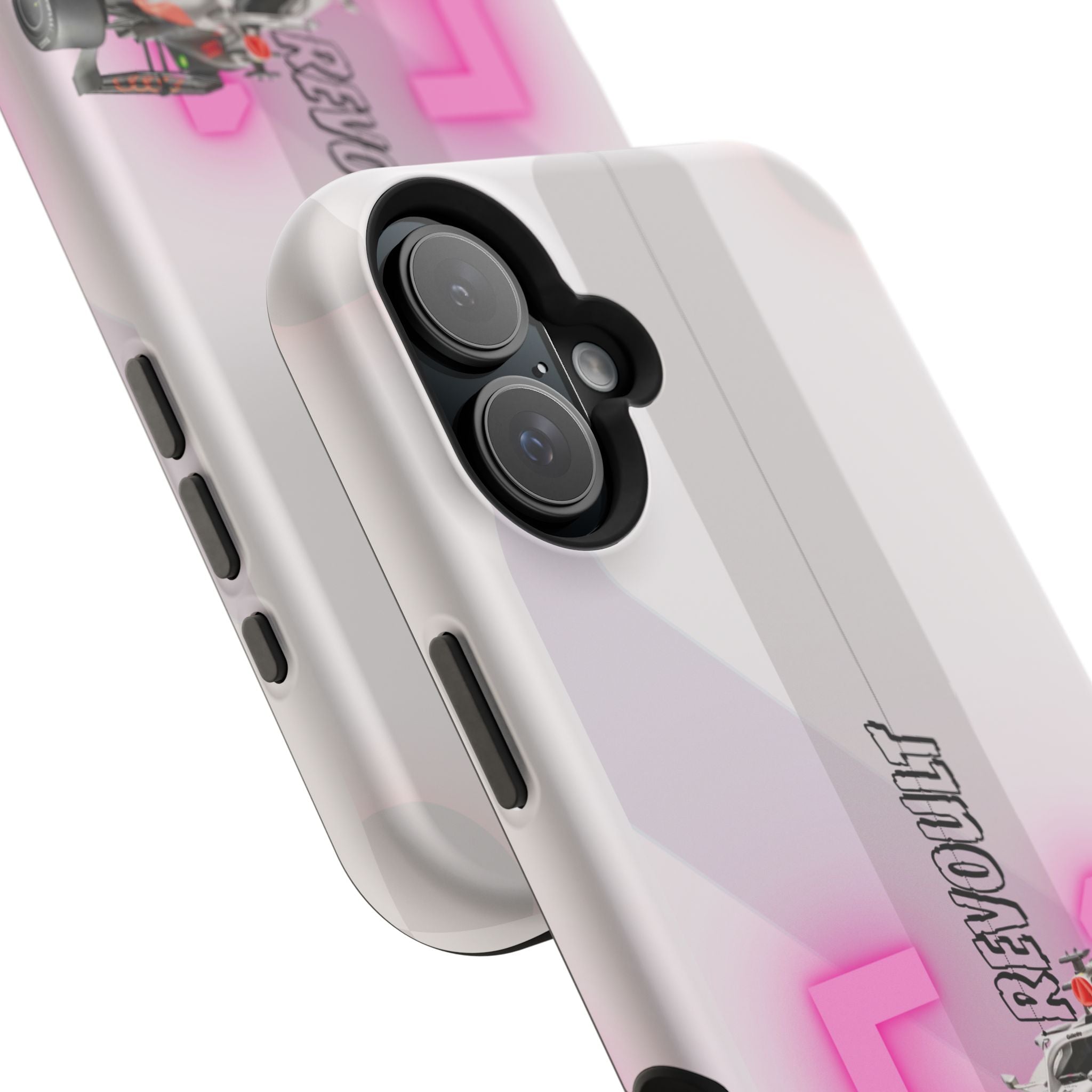 Phone Case — Pink Racing Car 'F1 Revolt' Magnetic Impact-Resistant Case