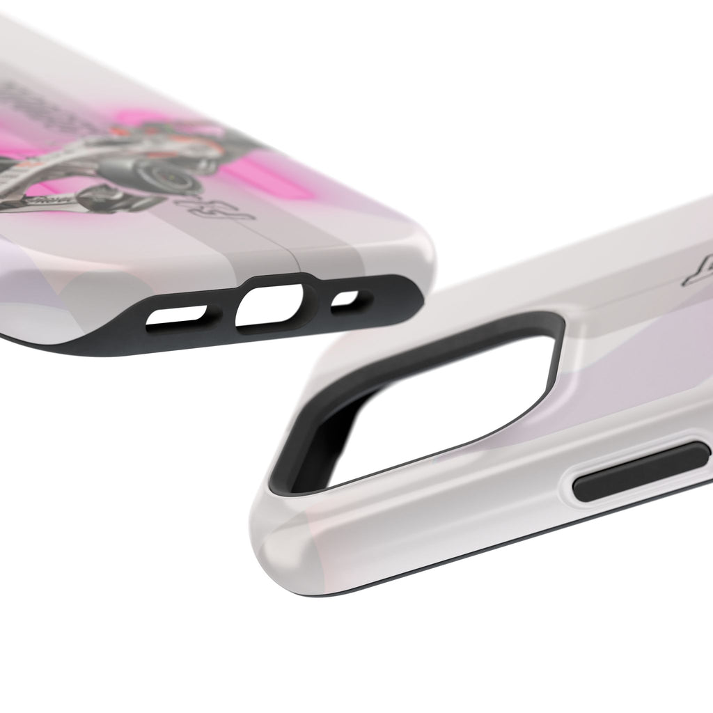 Phone Case — Pink Racing Car 'F1 Revolt' Magnetic Impact-Resistant Case