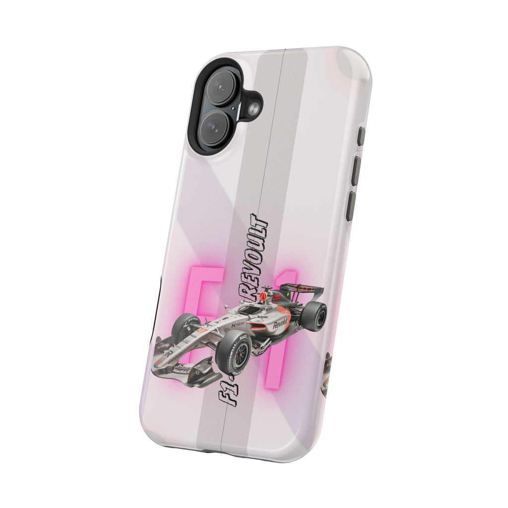 Phone Case — Pink Racing Car 'F1 Revolt' Magnetic Impact-Resistant Case