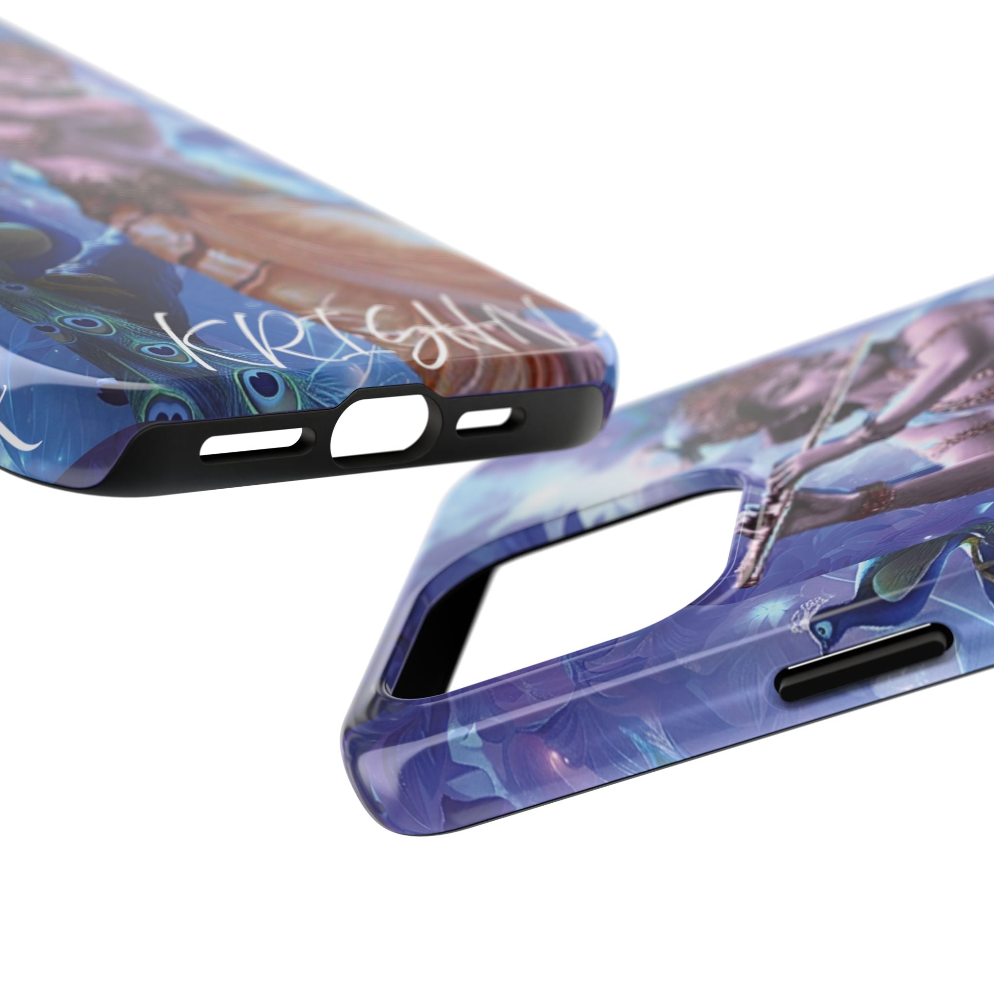 Krishna Art Tough Phone Case — Divine Flute Protector for iPhone & Android
