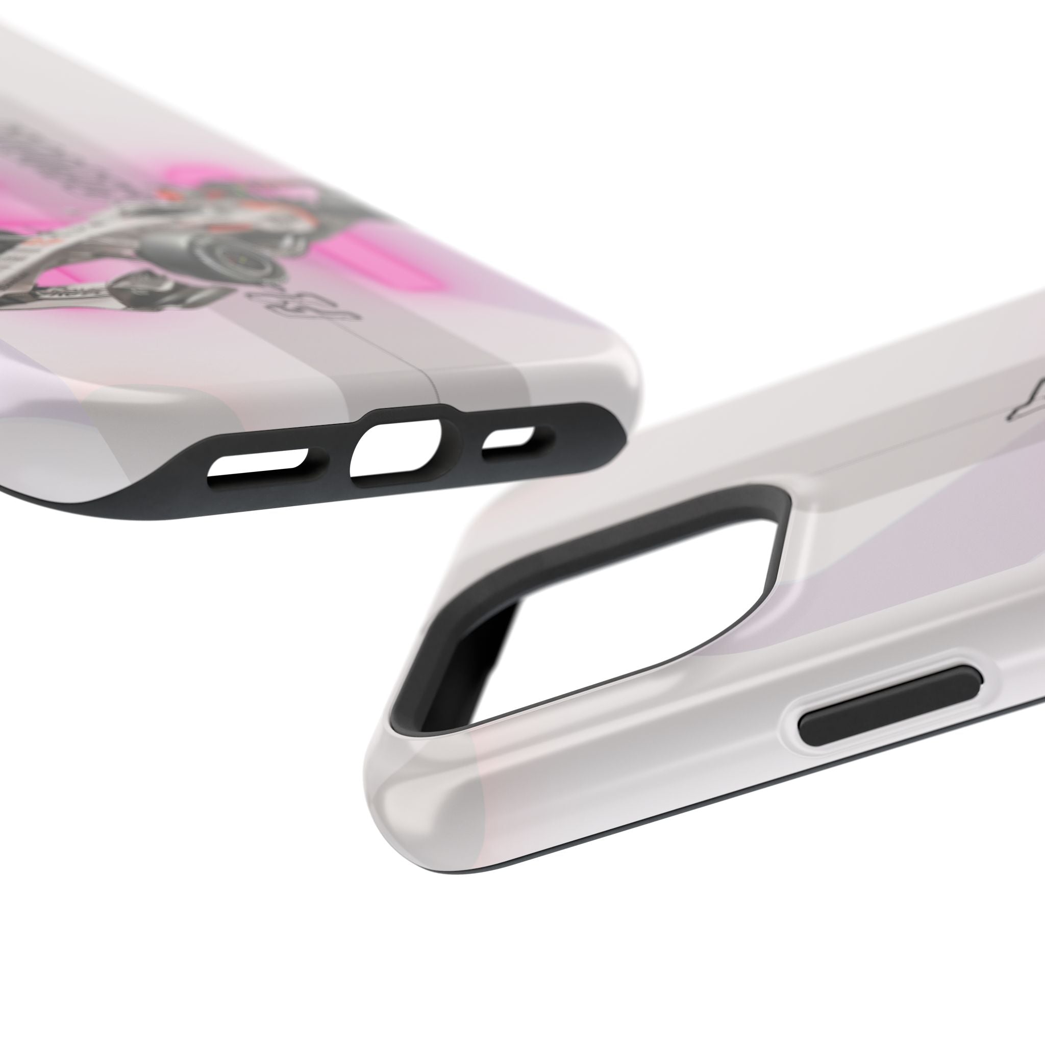 Phone Case — Pink Racing Car 'F1 Revolt' Magnetic Impact-Resistant Case