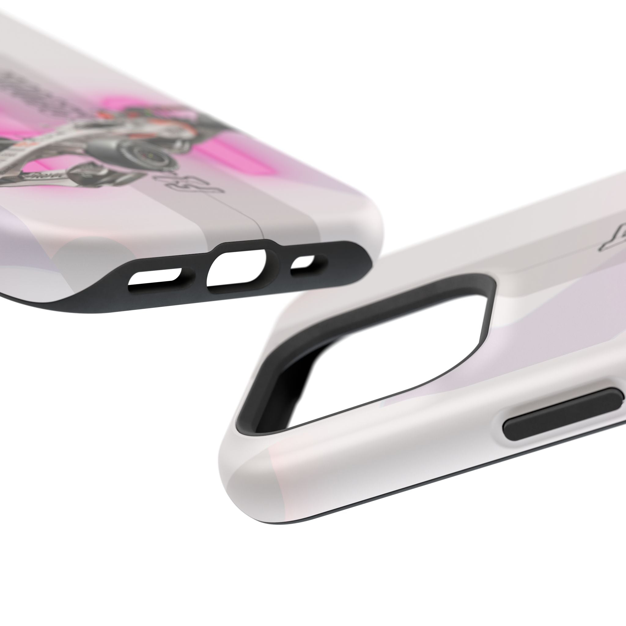 Phone Case — Pink Racing Car 'F1 Revolt' Magnetic Impact-Resistant Case