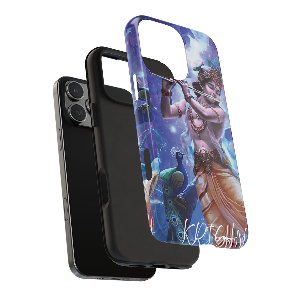 Krishna Art Tough Phone Case — Divine Flute Protector for iPhone & Android