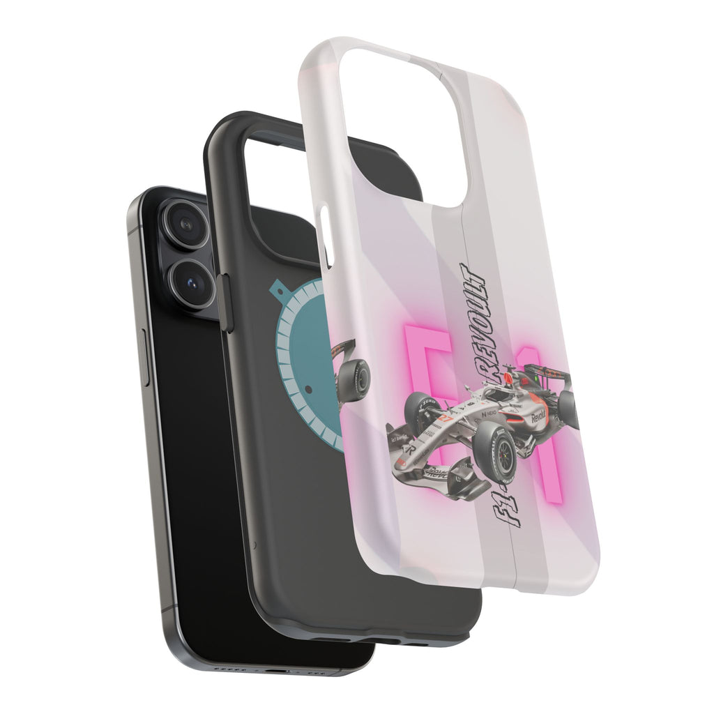 Phone Case — Pink Racing Car 'F1 Revolt' Magnetic Impact-Resistant Case