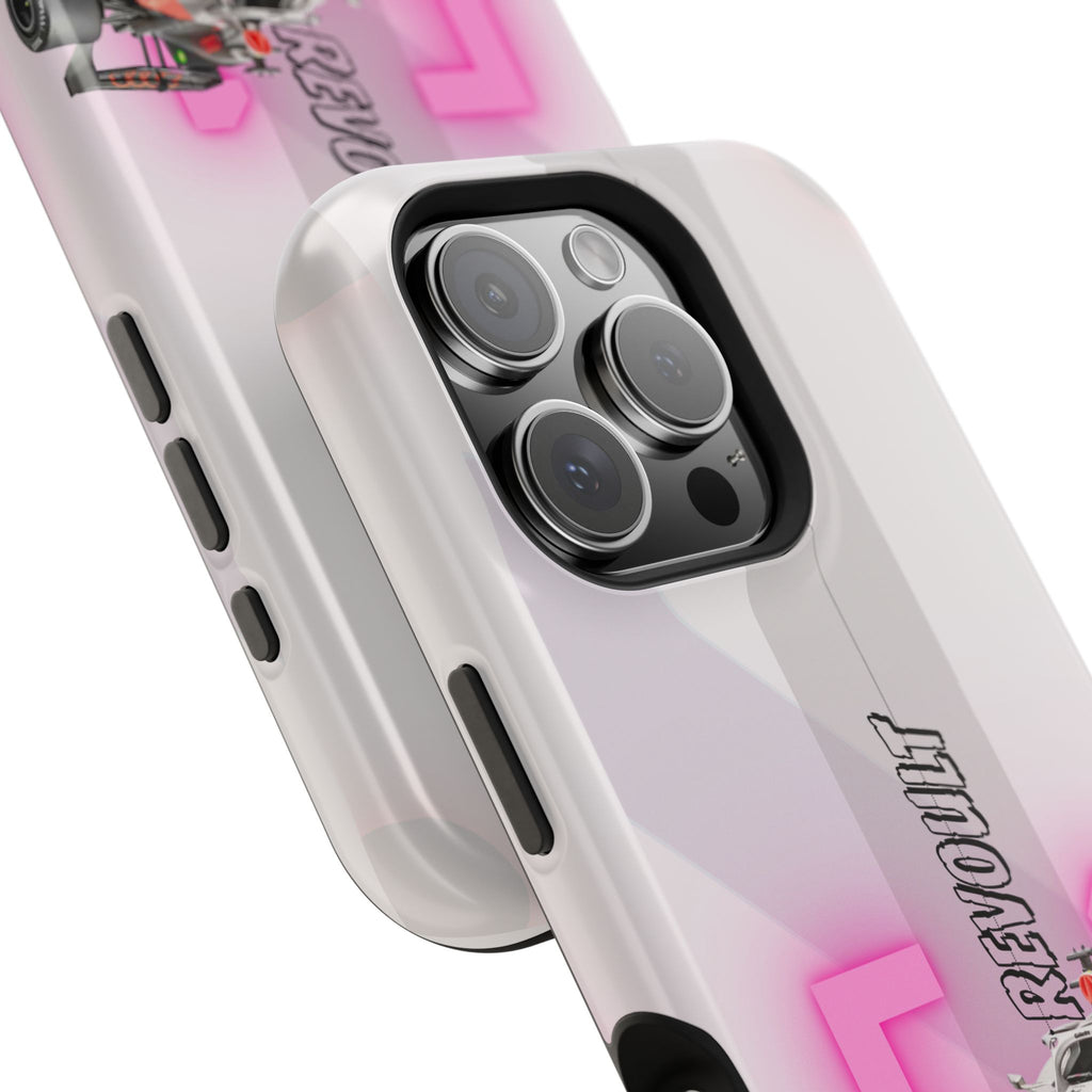 Phone Case — Pink Racing Car 'F1 Revolt' Magnetic Impact-Resistant Case