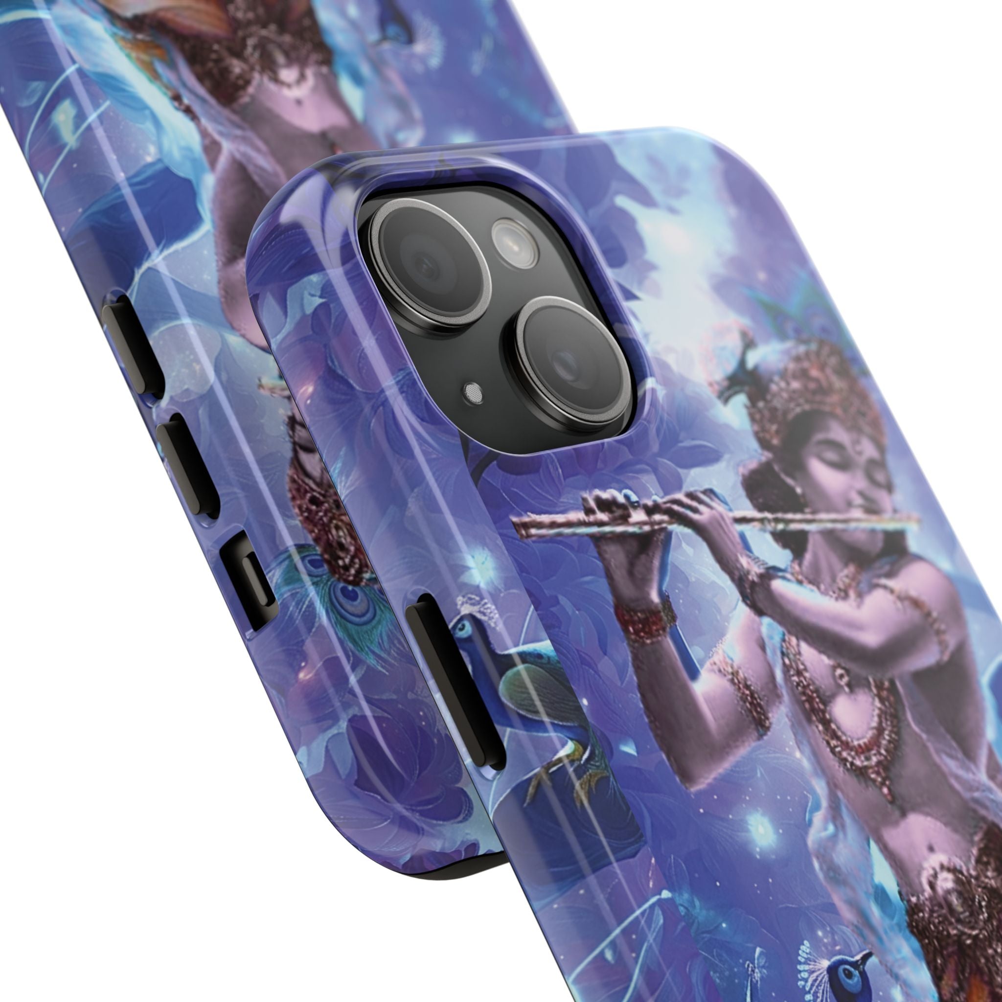 Krishna Art Tough Phone Case — Divine Flute Protector for iPhone & Android