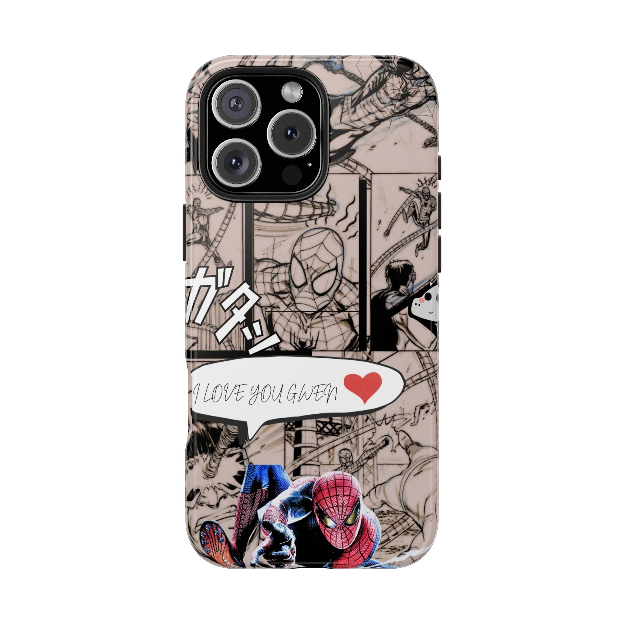 Comic Panel Tough Phone Case — "I Love You Gwen" Graphic