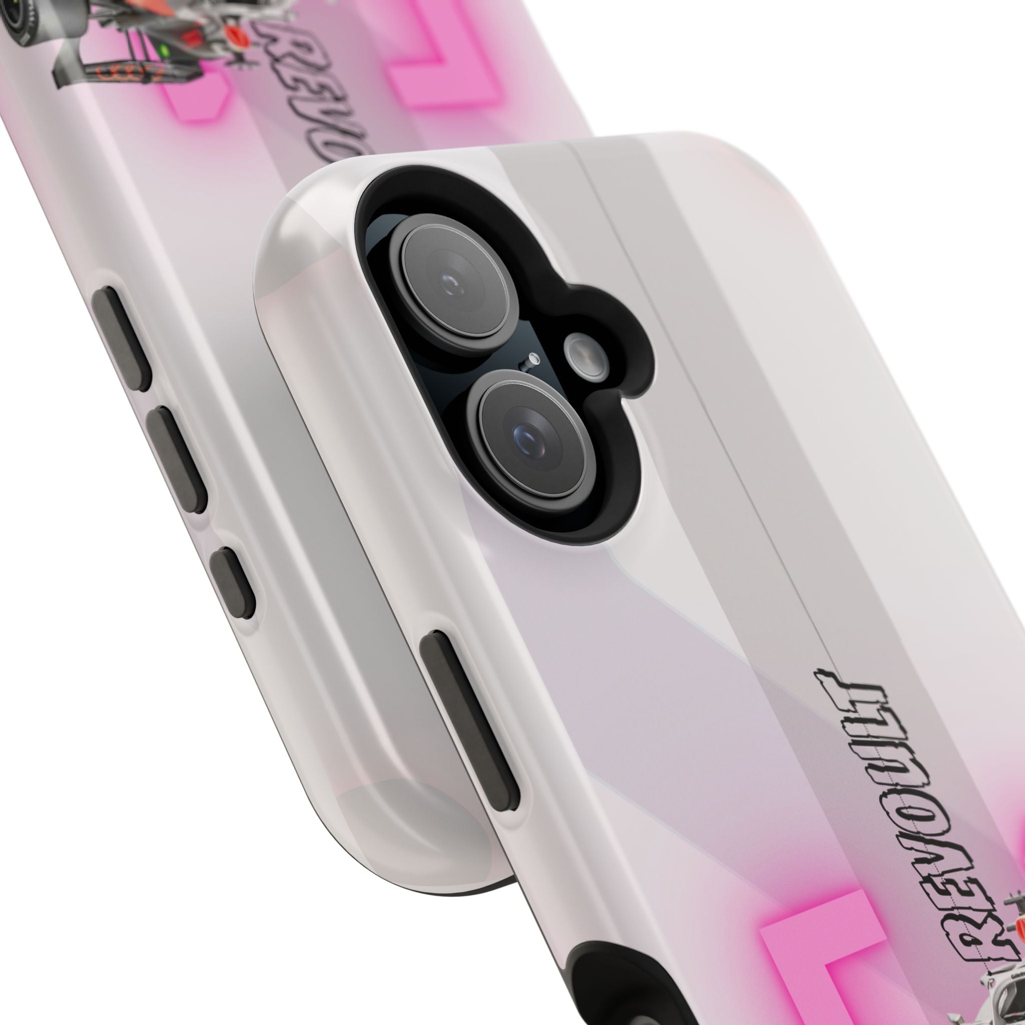 Phone Case — Pink Racing Car 'F1 Revolt' Magnetic Impact-Resistant Case