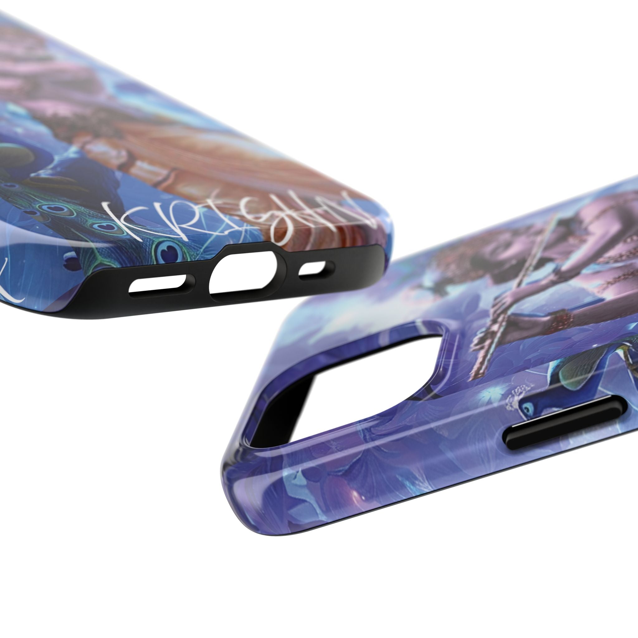 Krishna Art Tough Phone Case — Divine Flute Protector for iPhone & Android