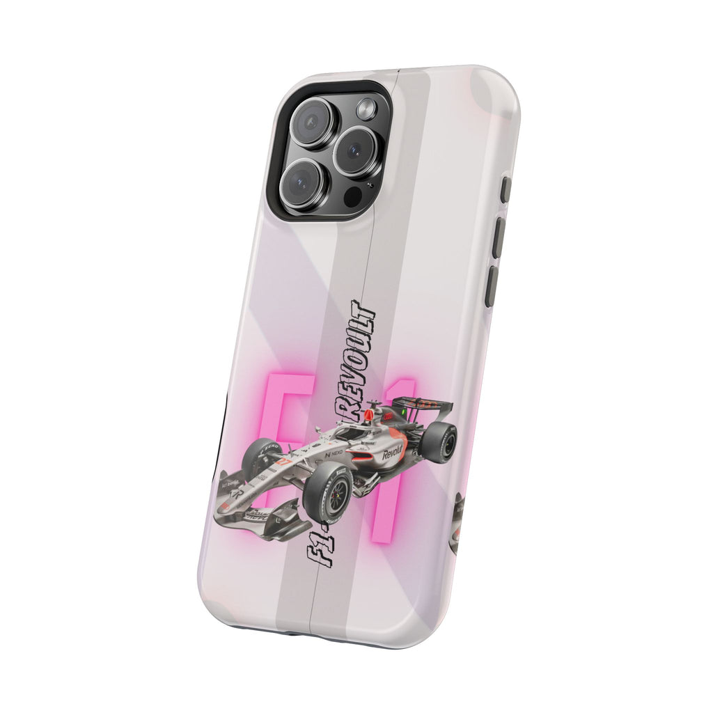 Phone Case — Pink Racing Car 'F1 Revolt' Magnetic Impact-Resistant Case