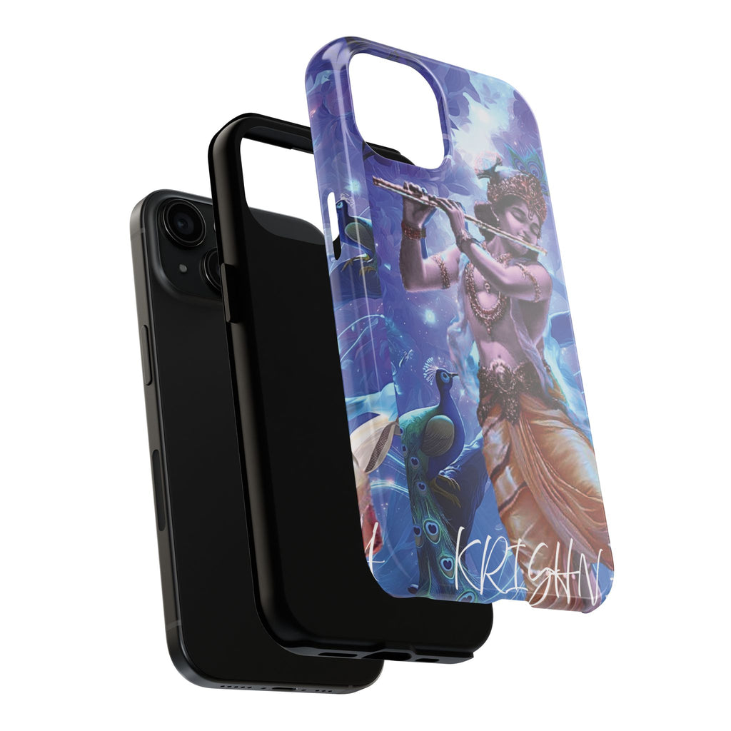 Krishna Art Tough Phone Case — Divine Flute Protector for iPhone & Android