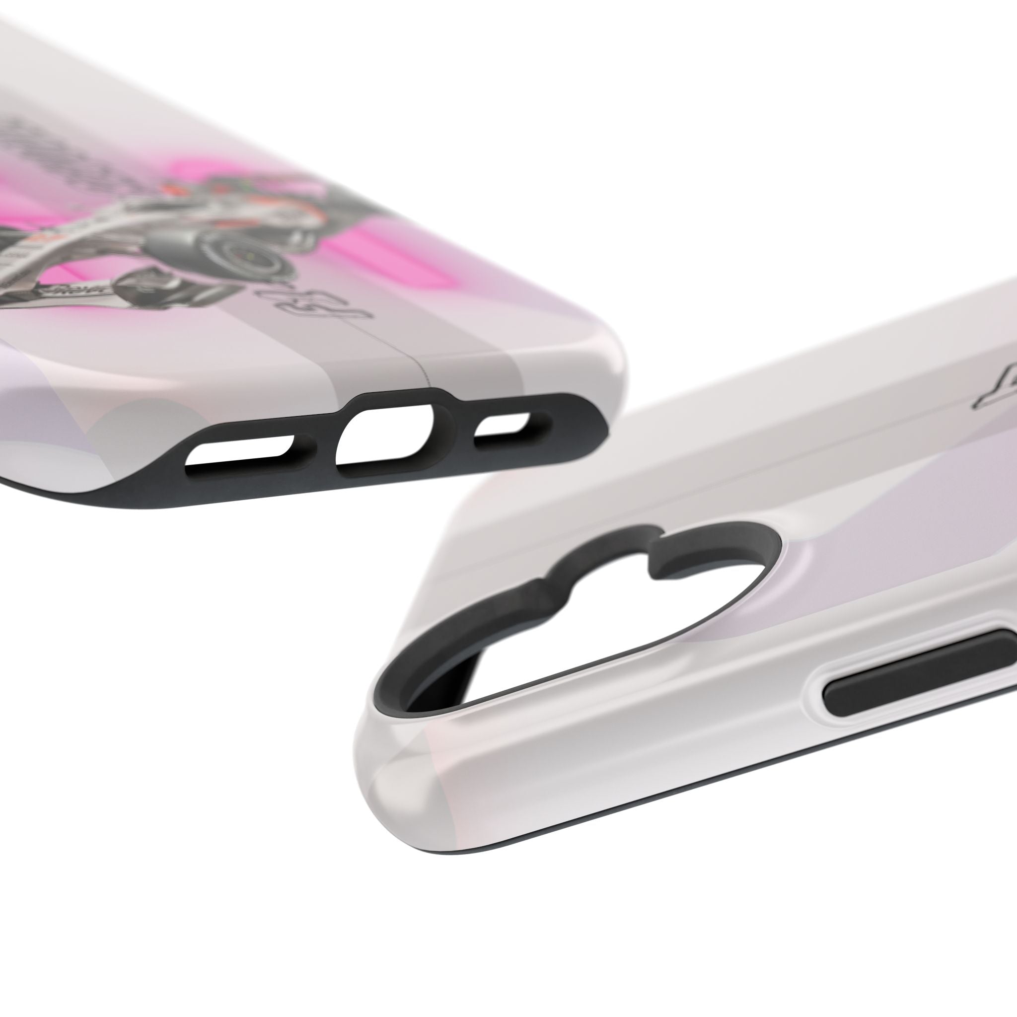 Phone Case — Pink Racing Car 'F1 Revolt' Magnetic Impact-Resistant Case